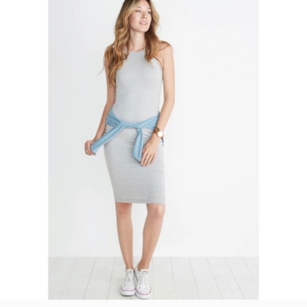 Marine Layer Gray Striped Lexi Tank Dress Medium